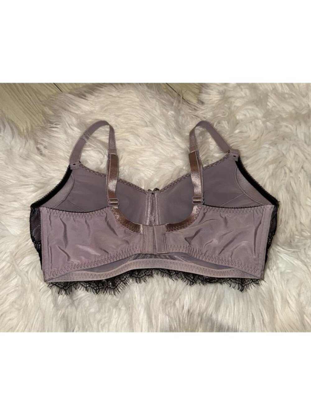 Amoena Romy SBP Mastectomy Bra Lined Wire Free Printed Lace Womens 34C Gray - Picture 4 of 6